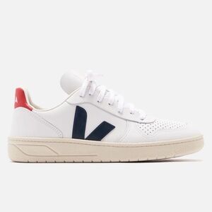 VEJA Women's White Red Navy Blue V-10 Sneakers EU36 or US 5
